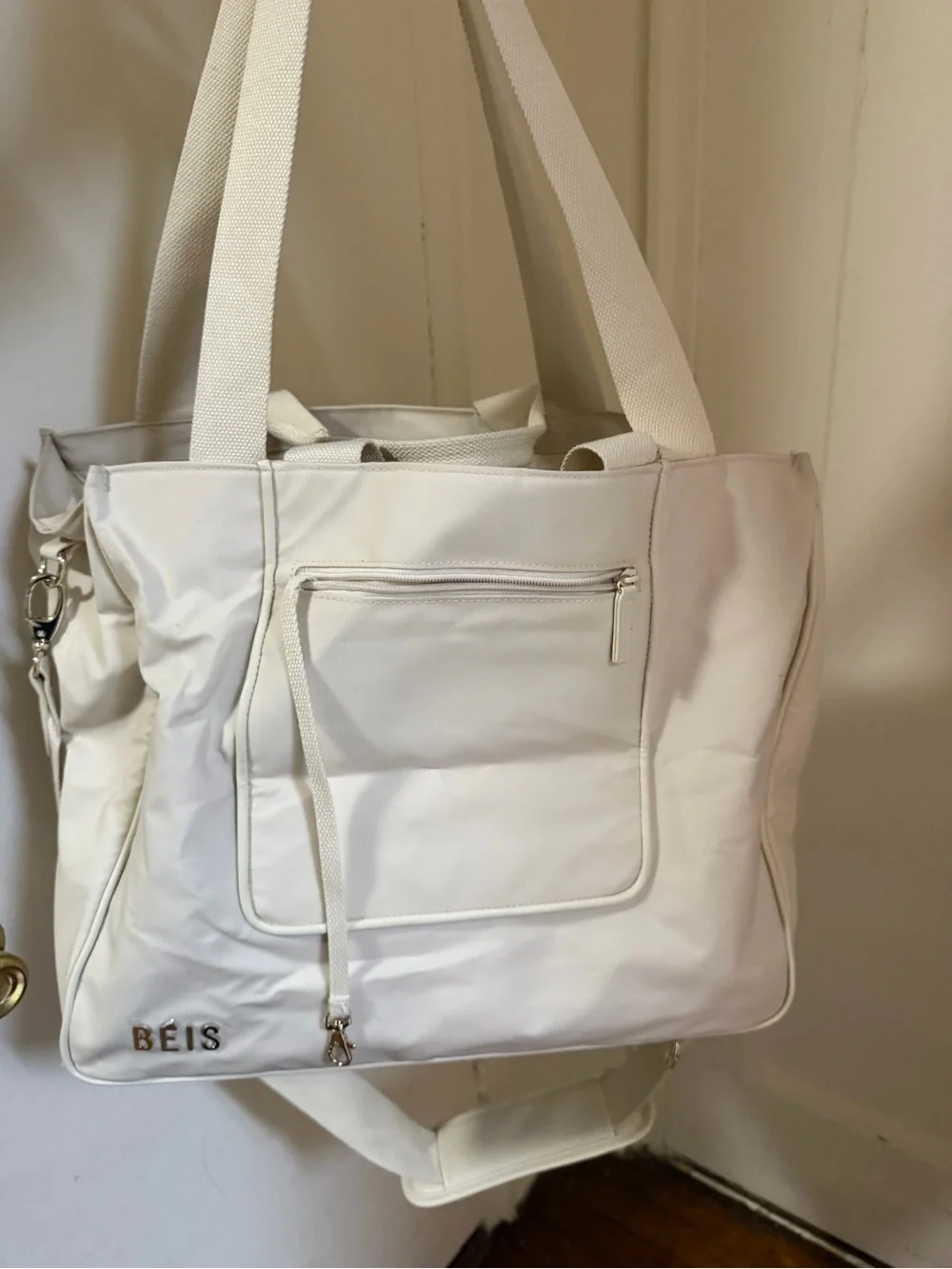 BEIS Pale Cream Tote with Padded Strap - Picture 4 of 4